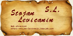 Stojan Levičanin vizit kartica
